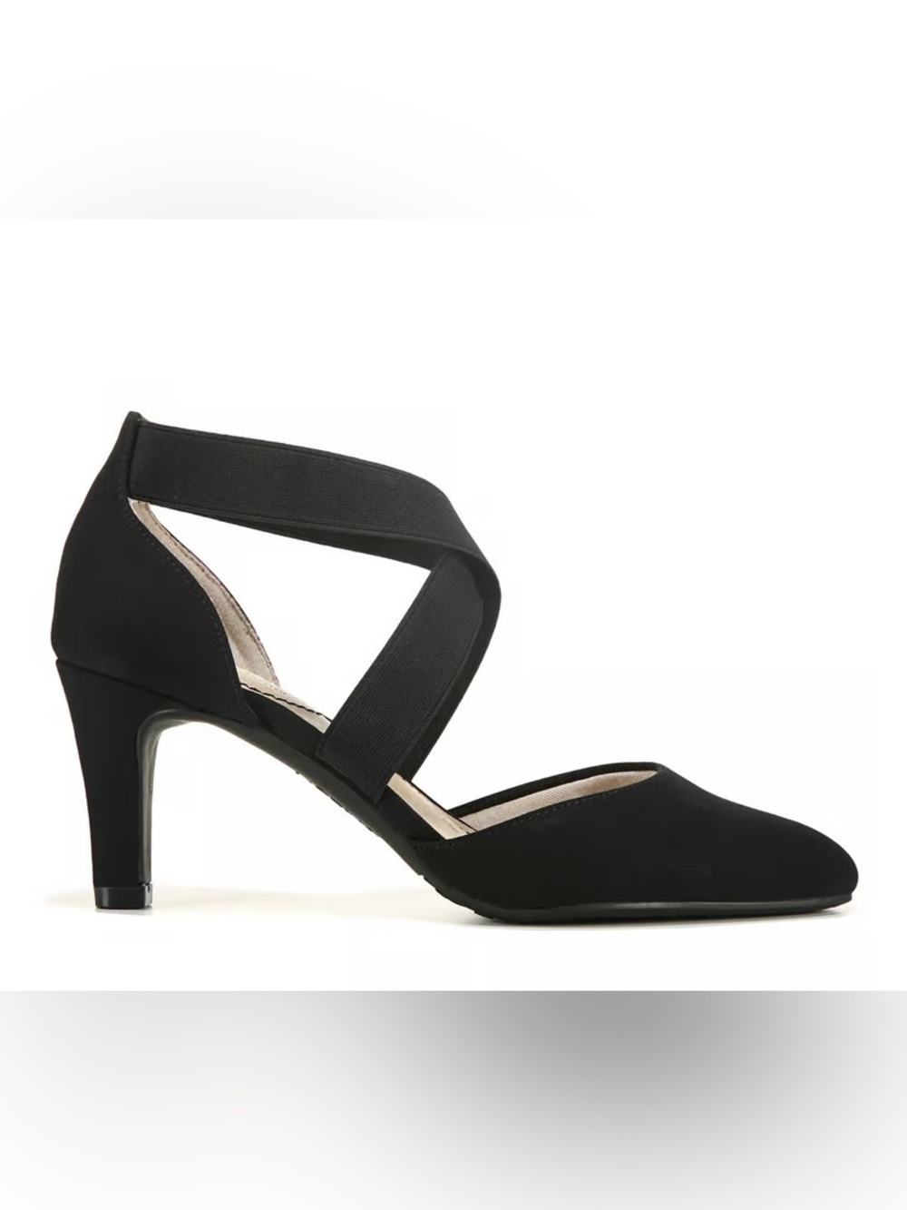 🛍️Life Stride Black Crisscross Pointed-Toe Heels - Picture 4 of 16